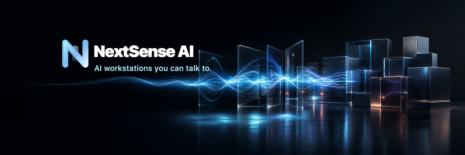 NextSense AI X profile header